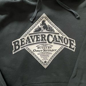 Vintage Original Beaver Canoe Hoodie. Unisex XL